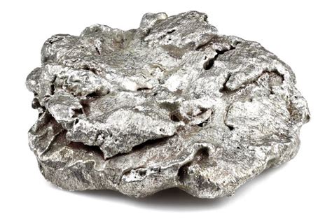 Silver nugget stock image. Image of single, material - 109304937