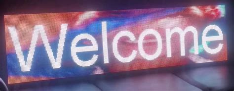 Full Color Outdoor Programmable LED Message Board 17"x 47" - SignLightingWorld.com