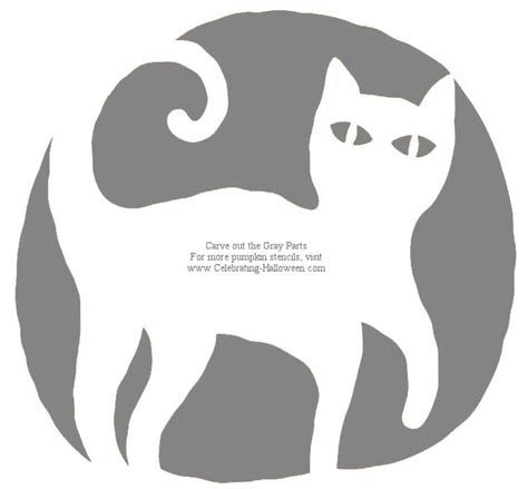 Printable Cat Pumpkin Carving