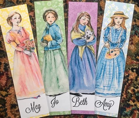 Little Woman individual bookmarks Meg Jo Beth or Amy | Etsy