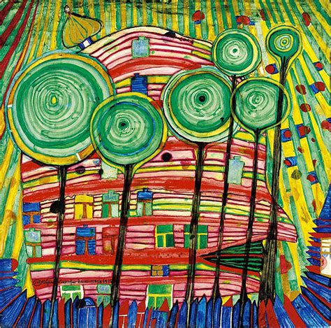 Blobs Grow in Beloved Gardens by Friedensreich Hundertwasser (1928-2000 ...