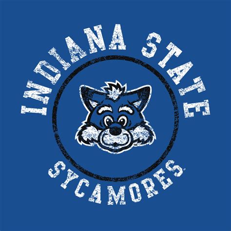 Indiana State University Sycamores Distressed Circle Logo Youth T Shir ...