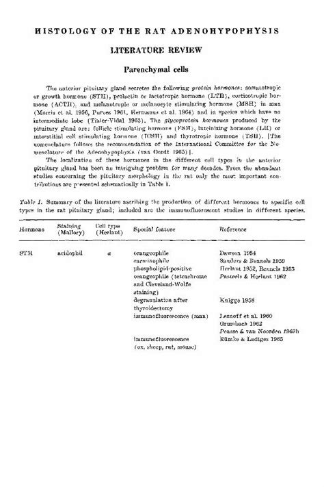 (PDF) HISTOLOGY OF THE RAT ADENOHYPOPHYSIS - DOKUMEN.TIPS