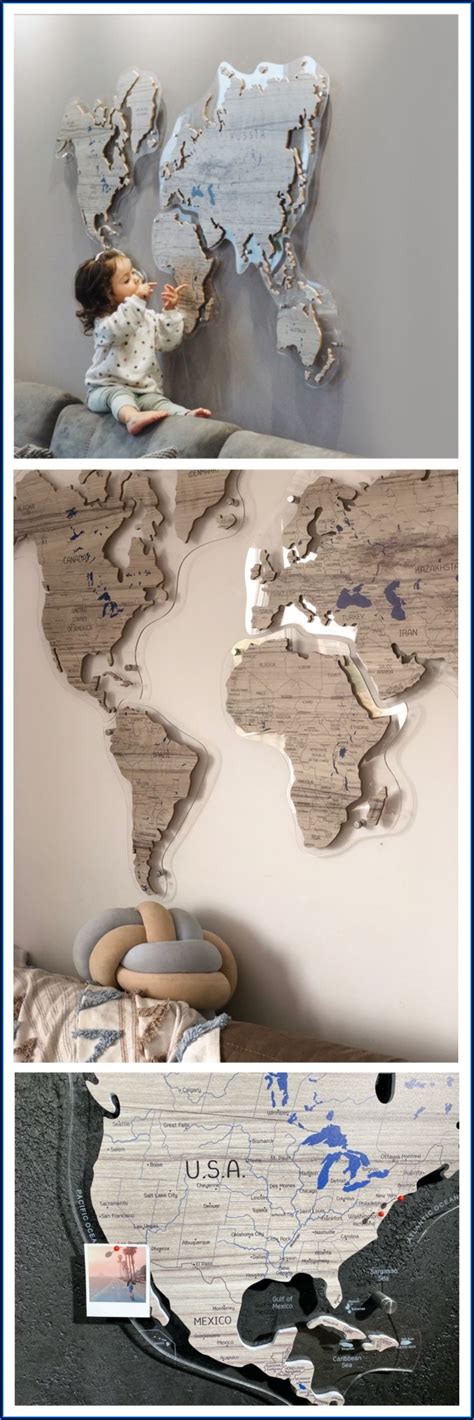 Big World Map Wall Decal - map : Resume Examples #E4Y4zB8r2l