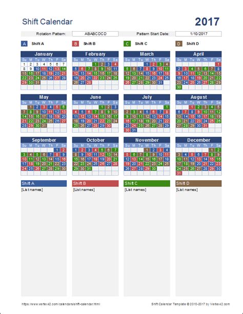 2021 12 Hour Rotating Shift Calendar : Employee scheduling example 8 hr shifts 24 7 4 on 2 off work.