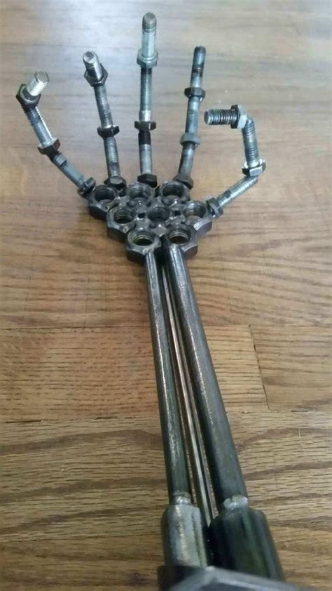 metal sculpture, robot, robot hand, metal arm art, home decor, terminator arm, metal welded hand ...