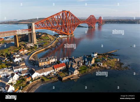 Drone aerial view of forth bridges hi-res stock photography and images ...