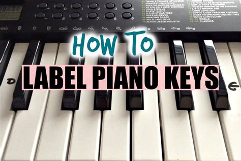 How To Label Your Keyboard/Piano With Letters - Black & White Keys ...