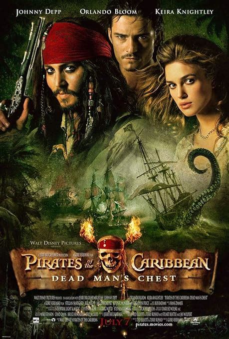 Amazon.com: PIRATES OF THE CARIBBEAN DEAD MANS CHEST 2 MOVIE POSTER 2 Sided ORIGINAL 27x40 ...