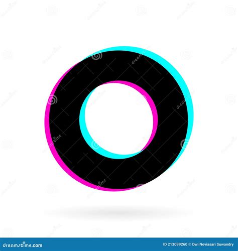 Modern Circle Logo with Shadow Concept Stock Vector - Illustration of ...