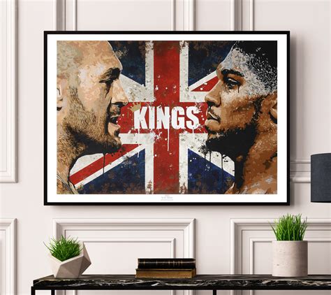 Tyson Fury vs Anthony Joshua - Limited Edition print. Anthony Joshua ...