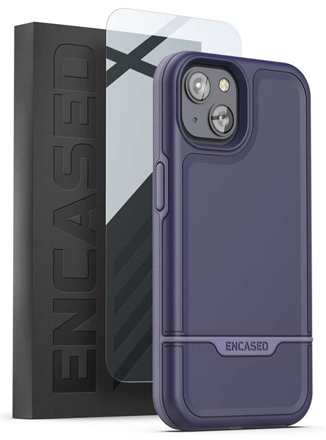 iPhone 14 Rebel Case in Purple with Screen Protector - Encased