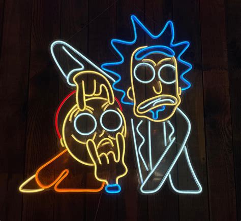 Rick and Morty Neon Sign, Rick and Morty Neon Sign Bedroom ...