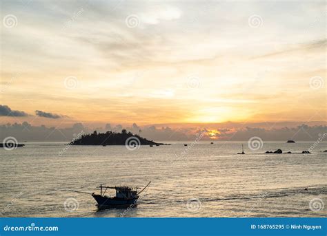 Sunrise at Nha Trang Beach Nha Trang, Viet Nam Stock Image - Image of ...