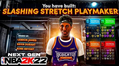 SLASHING STRETCH PLAYMAKER - BEST BUILD NBA 2K22 NEXT GEN (FIRST NBA ...