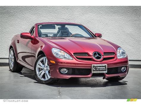 2009 Storm Red Metallic Mercedes-Benz SLK 350 Roadster #81932506 Photo #3 | GTCarLot.com - Car ...