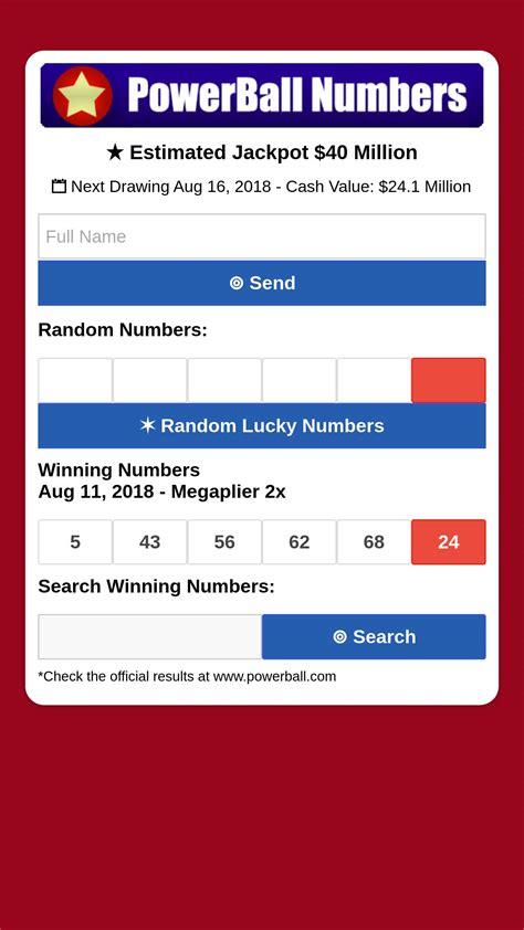 PowerBall Number Generator APK for Android Download