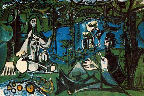 Art Reproductions Luncheon on the grass, 1961 by Pablo Picasso (Inspired By) (1881-1973, Spain ...