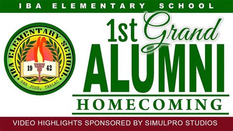 Iba Elementary School: 1st Grand Alumni Homecoming Video by Simulpro Studios - YouTube