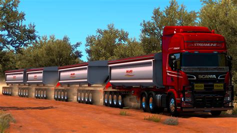 Scania V8 Quarry Road Train Pulling 173 Tons : r/trucksim