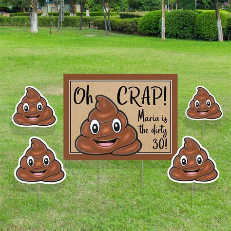 Funny Birthday Yard Sign, Custom Lawn Signs, Outdoor Party Decorations - Etsy