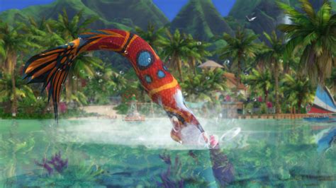 Island-Living-Mermaid-Jump - Sims Online