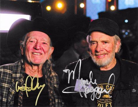 WILLIE NELSON & MERLE HAGGARD SIGNED PHOTO 8X10 RP AUTOGRAPHED COUNTRY ...