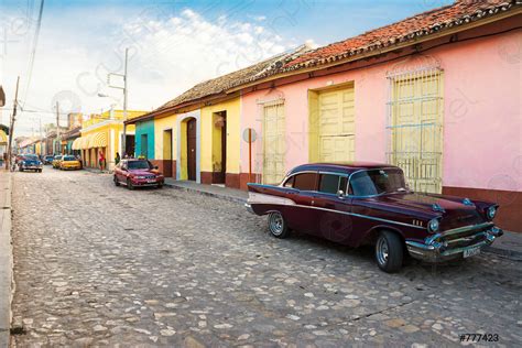 Real life on a street of Trinidad in the afternoon - stock photo 777423 | Crushpixel