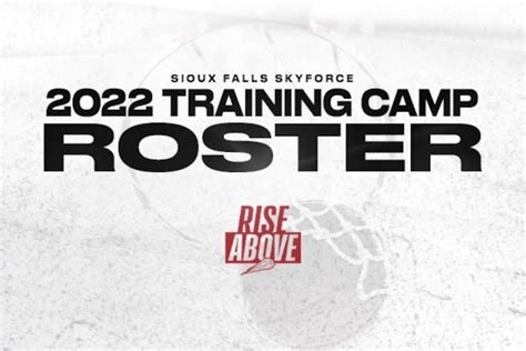 SKYFORCE ANNOUNCES TRAINING CAMP ROSTER AHEAD OF 2022-23 SEASON - Sioux ...