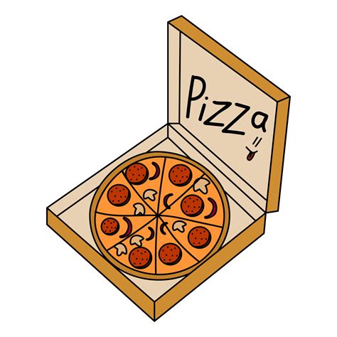 Pizza Box Clipart