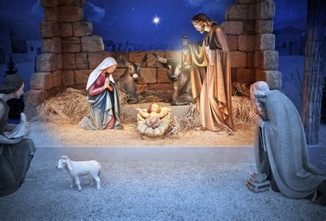 Buy LFEEY 10x8ft Christmas Manger Scene Backdrop Religious Bethlehem ...