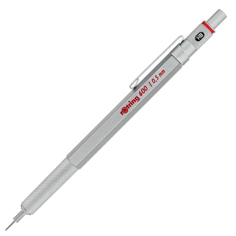 Rotring 600 Series Mechanical Pencil in Silver - .5mm - Goldspot Pens