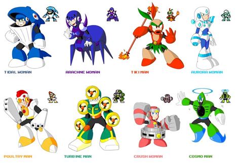 Mega Man Eternal 2 Robot Masters | Mega man, Mega man art, Cartoon ...