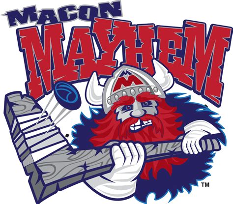 Macon Mayhem Logo - Primary Logo - Southern Pro Hockey League (SPHL) - Chris Creamer's Sports ...