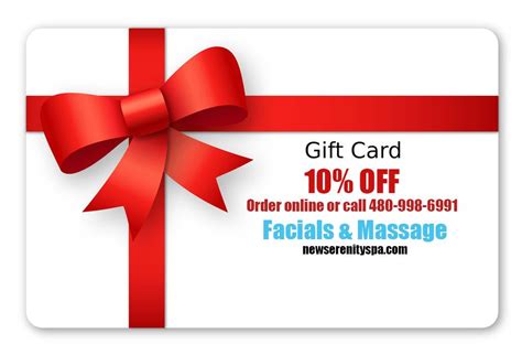 Spa specials, Spa gift certificate, Gift card sale