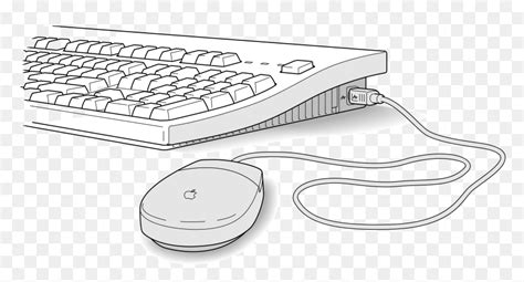 Keyboard And Mouse Clipart - Computer Mouse And Keyboard Clip Art, HD Png Download - vhv