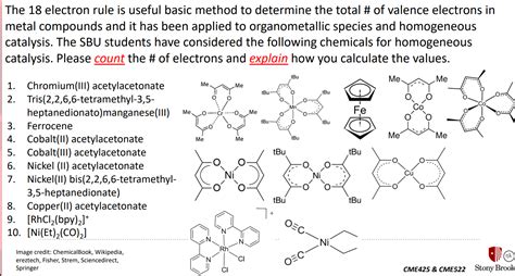 Solved The 18 electron rule is useful basic method to | Chegg.com