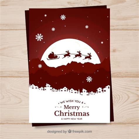 Free Vector | Christmas postcard ornament decoration