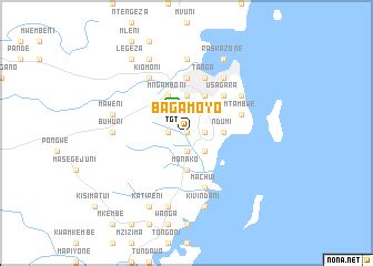 Bagamoyo (Tanzania) map - nona.net