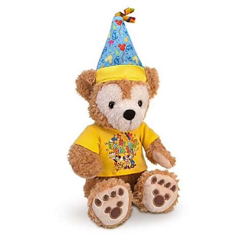 Disney Duffy Bear Plush - Happy Birthday - 12" H