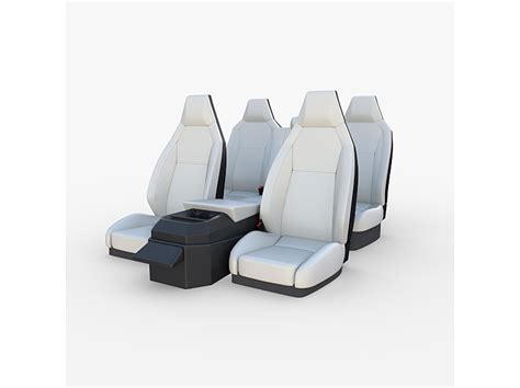 Tesla Cybertruck Seats White - Blender Market