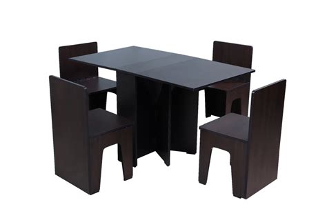 Rectangular Wooden Foldable Dining Table Set, 4 Seater at Rs 22500/set in Chennai