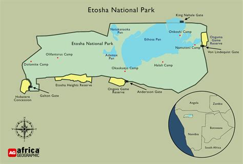 Etosha-national-park-map - Africa Geographic