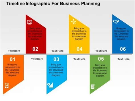 Timeline Infographic For Business Planning PowerPoint Template