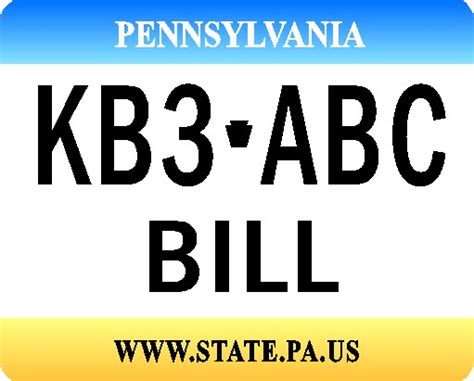 PENNSYLVANIA MOUSE PAD LICENSE PLATE