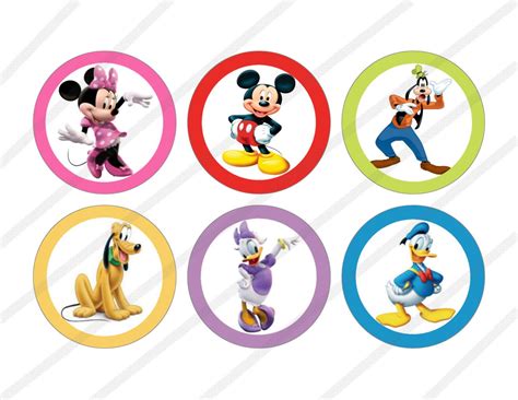 Disney Mickey Mouse Clubhouse Custom Birthday Party 3 inch Circle ...