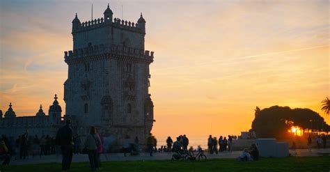 Timelapse of Sunset Belém Tower in Lisbon, Portugal Free Stock Video ...