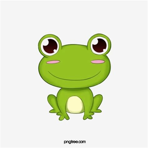 Gambar Cute Hijau Kartun Katak, Katak Clipart, Haiwan, Haiwan Ilustrasi PNG dan Clipart untuk ...