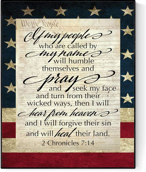 Amazon.com: 2 Chronicles 7:14 Art Poster | My People | Bible Verse Print (11x14): Posters & Prints