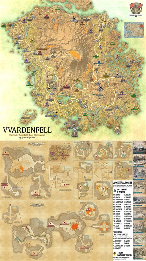 ESO Vvardenfell Map